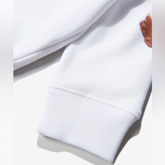 Burberry Kids Sweatshirt Girls White Size 10Y Long Sleeve 100% Cotton Crew Neck - Picture 3 of 15